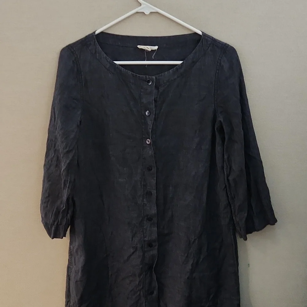 Eileen Fisher Linen Dress Size XXS - Picture 3 of 14